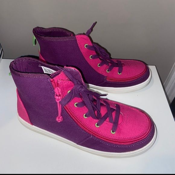 Billy shoes girls 7 pink purple zip up - Picture 3 of 8